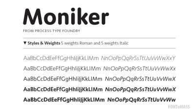 Moniker Font