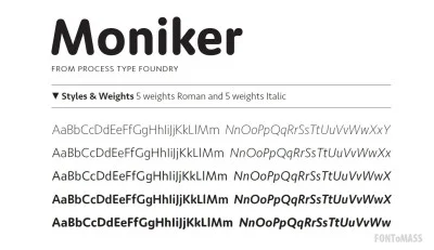 Moniker Font