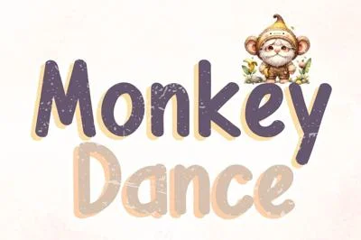 Monkey Dance - Handwriting Font