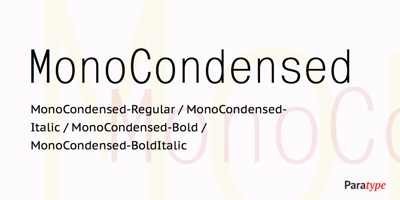 Mono Condensed Free Download