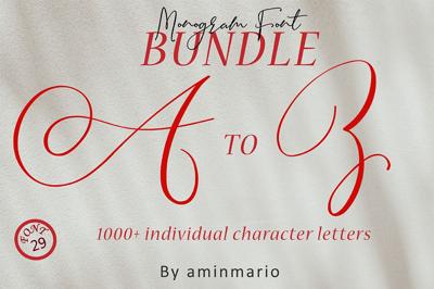 MONOGRAMS BUNDLE A to Z Free Download