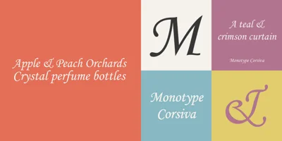 Monotype Corsiva Font