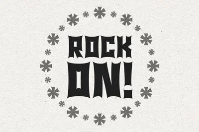Monsta Rocka - a monster rocker font