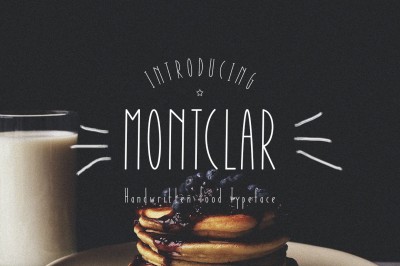 Montclar Handwritten Food Font