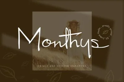 Monthys - Signature Font
