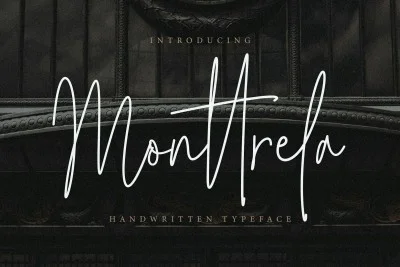 Monttrela Handwritten Wedding Font