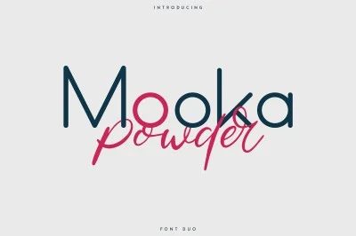 Mooka Powder - Font Duo
