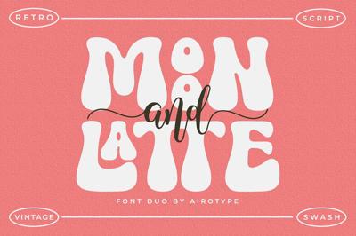 Moon and Latte - Retro & Script Duo Free Download