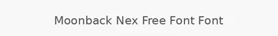 Moonback Nex Free Font Font