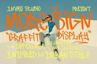 Moresign - Tagging Graffiti Font
