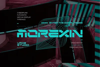 MOREXIN - Futuristic Cyberpunk Font Free Download