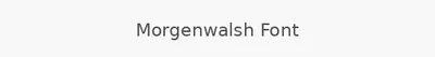 Morgenwalsh Font