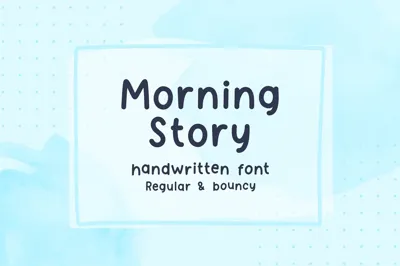 Morning Story cute handwritten font Free Download