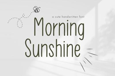 Morning Sunshine - Handwriting Font Free Download