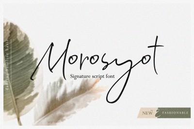 Morosyot Signature Script Font