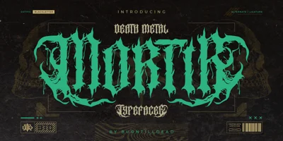 Mortir Death Metal Font