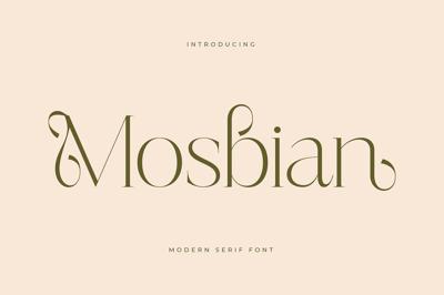 Mosbian Modern Serif Font Free Download