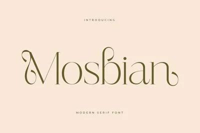 Mosbian Modern Serif Font
