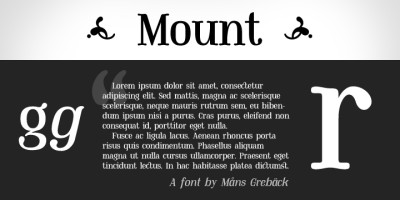 Mount Font