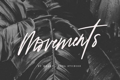 Movements | Handwritten Font Free Download