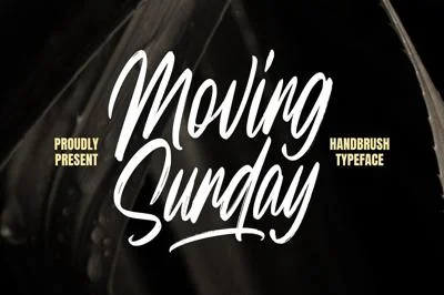 Moving Sunday Handbrush Font