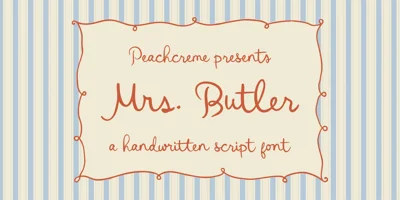 Mrs.Butler Font