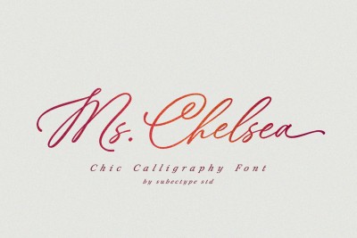 Ms. Chelsea - Wedding Invitation Font