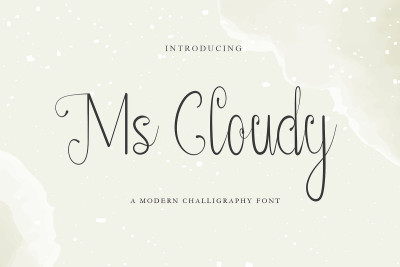 Ms Cloudy | Modern Calligraphy Script Font