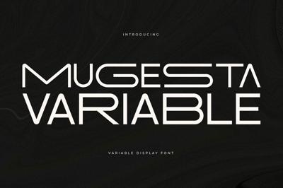 Mugesta Variable Display Font Free Download