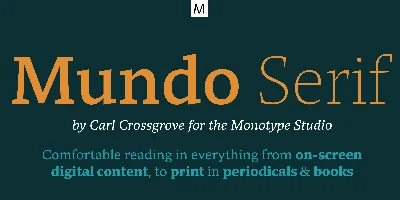 Mundo Serif Font