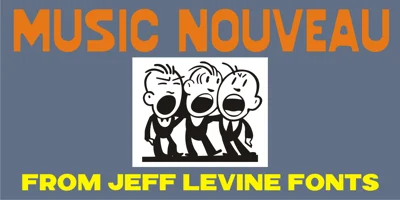 Music Nouveau JNL Font