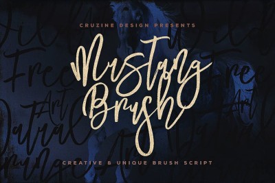 Mustang Brush Font