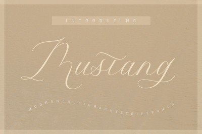 Mustang Script Font