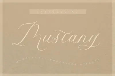 Mustang Script Font