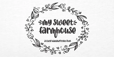 My Sweet Farmhouse Font