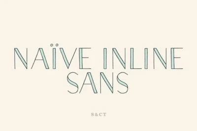 Naive Inline Sans Font