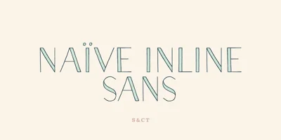 Naive Inline Sans Font