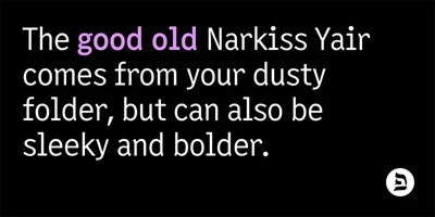 Narkiss Yair Variable Font