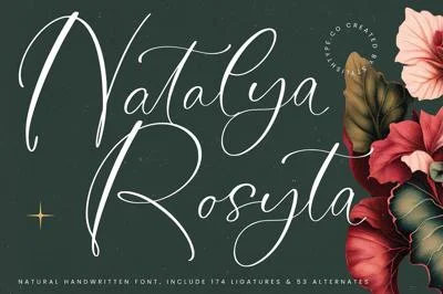 Natalya Rosyta Natural Handwritten Font