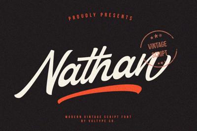 Nathan - Vintage Script Free Download