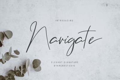 Navigate Elegant Signature Font