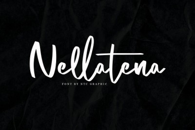 Nellatena Brush Script Font