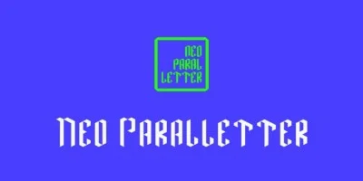 Neo Paralletter Font