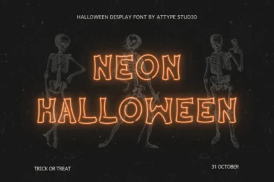Neon Halloween Font