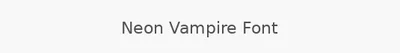 Neon Vampire Font