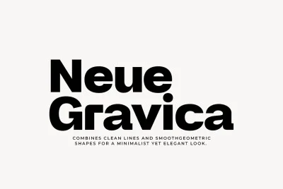 Neue Gravica Font