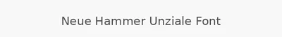 Neue Hammer Unziale Font