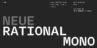 Neue Rational Mono Font