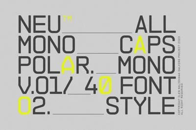 NEUMONOPOLAR Font