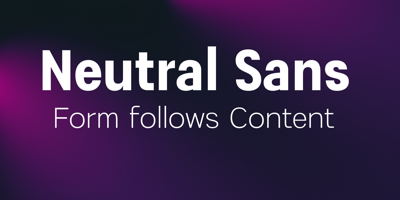 Neutral Sans Free Download